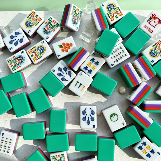 Resort Escape American Mahjong Set – Colorful Travel & Leisure Inspired Tiles