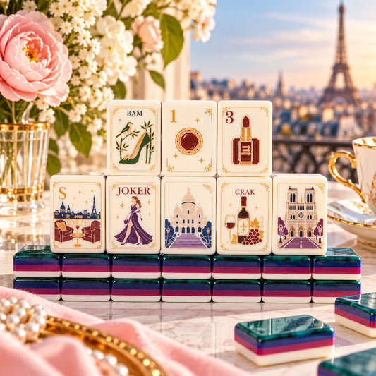 Parisian Mahjong Set – French-Inspired American Mahjong Tiles