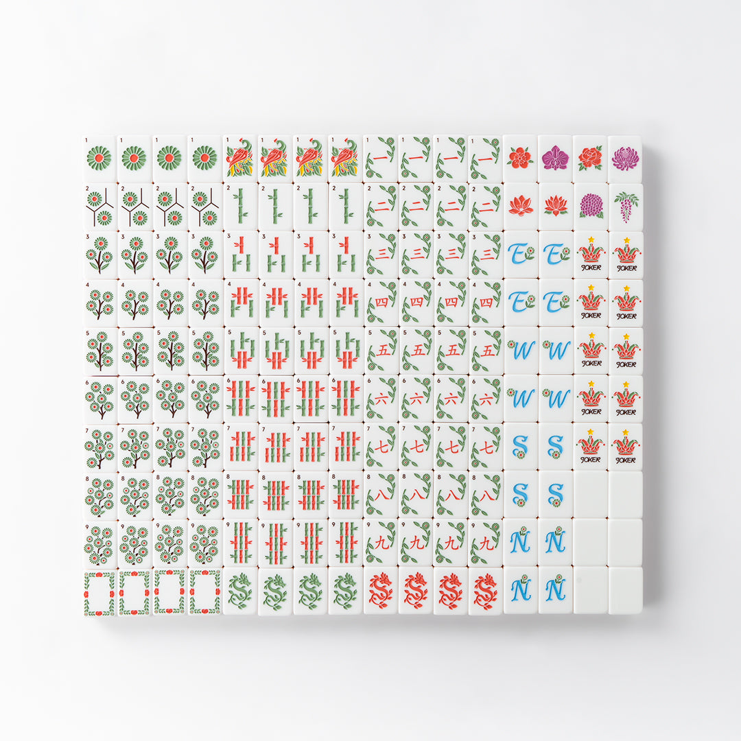 Modern Mahjong Set Daisy Pink Shell Mahjong Set 6