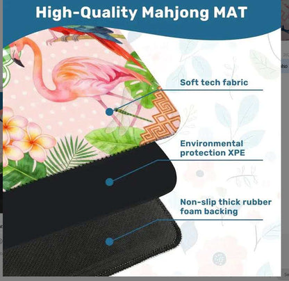 Leopard Print Mahjong Mat | 31.5" x 31.5"
