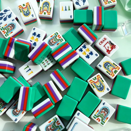 Resort Escape American Mahjong Set – Colorful Travel & Leisure Inspired Tiles