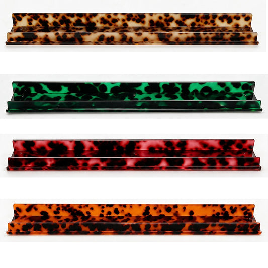 20" Tortoise Shell Acrylic Mahjong Racks & Pushers