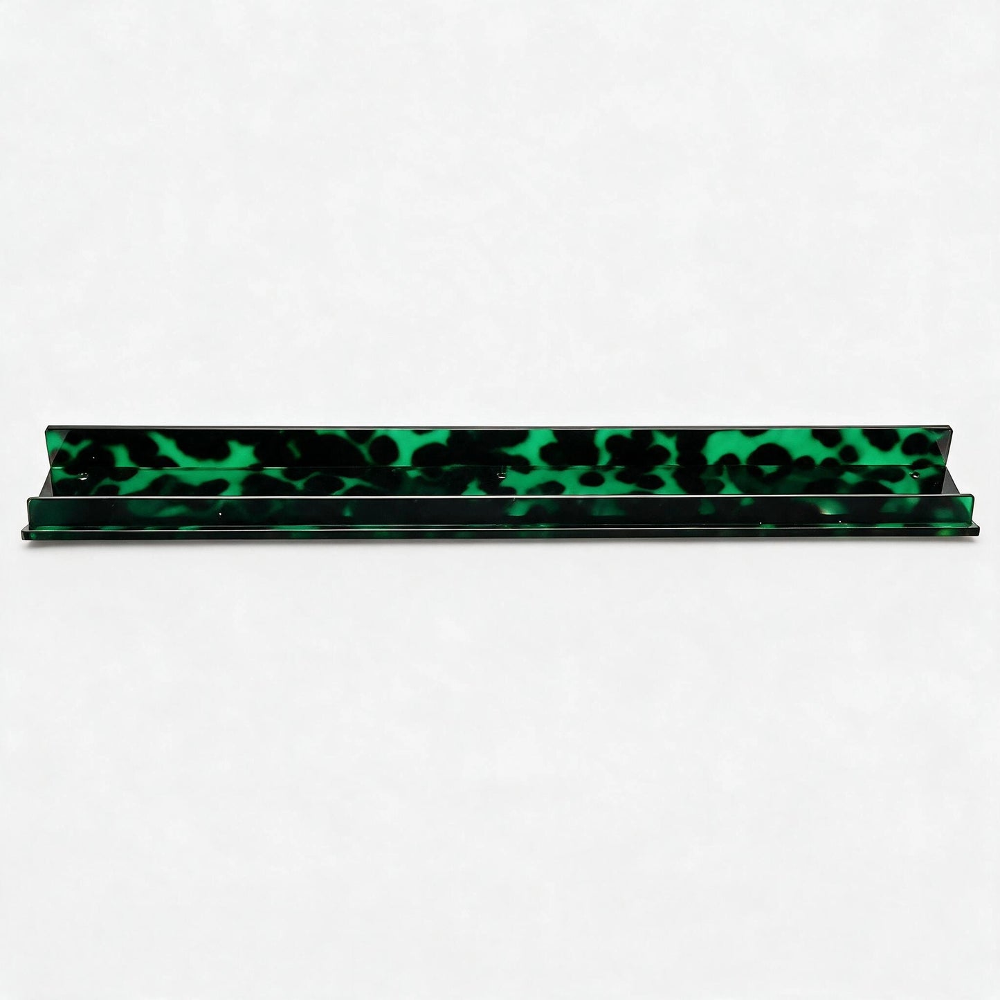 20" Tortoise Shell Acrylic Mahjong Racks & Pushers Green 2