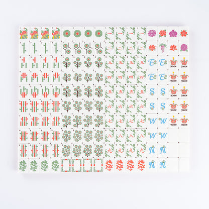 Botanical Elegance American Mahjong Set | Luxury Floral Tiles