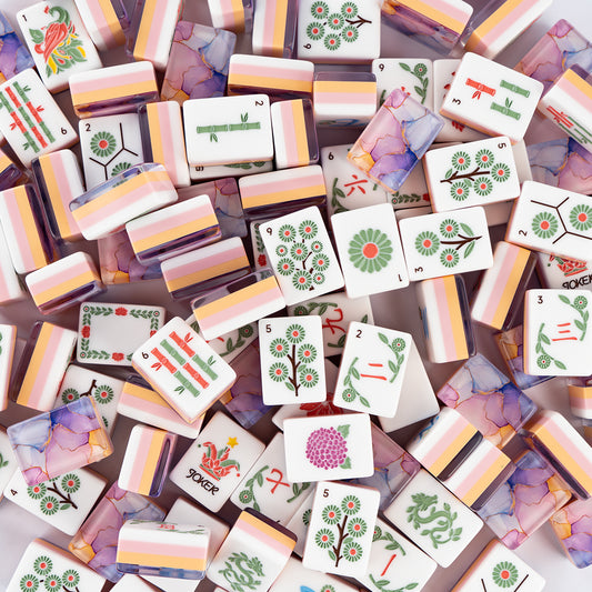 Botanical Elegance American Mahjong Set | Luxury Floral Tiles