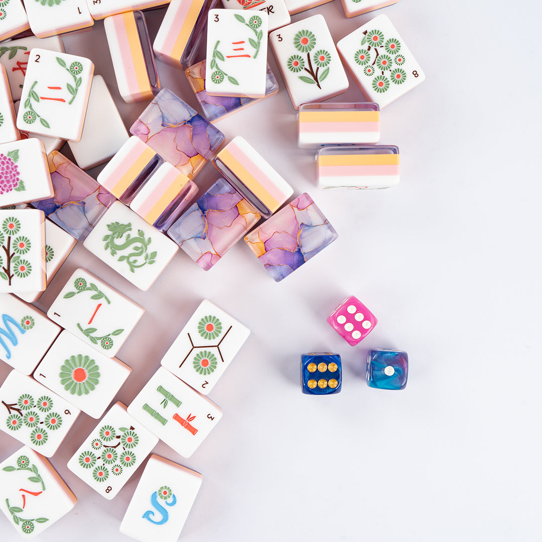 Botanical Elegance American Mahjong Set | Luxury Floral Tiles