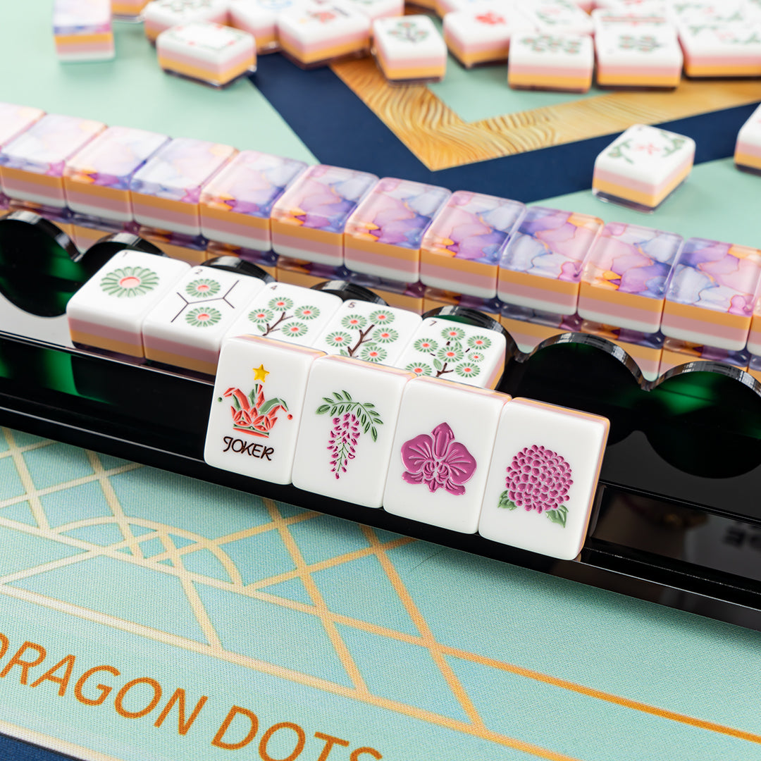 Botanical Elegance American Mahjong Set | Luxury Floral Tiles