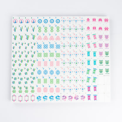 Purple Glitter Mahjong Set with Sparkle Tiles