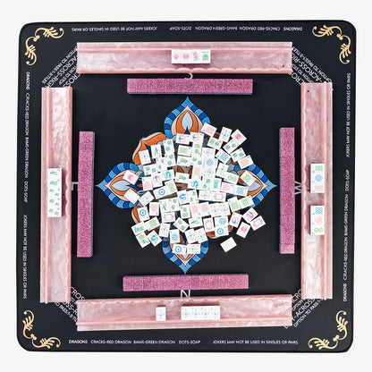 Purple Glitter Mahjong Set with Sparkle Tiles