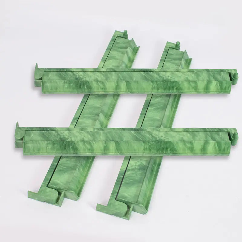Mahjong Racks & Pushers CarraraGreenMarbleABS