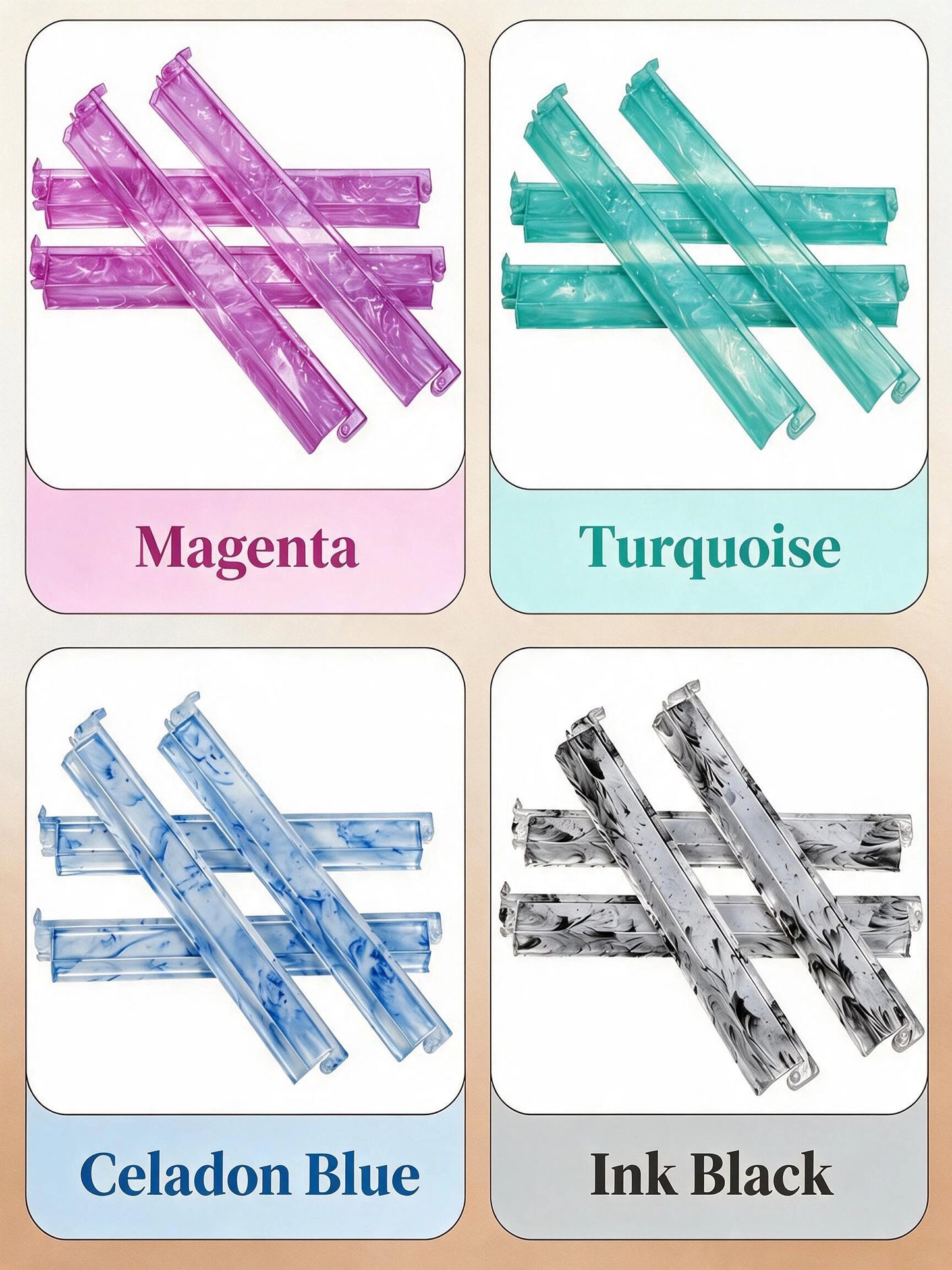 Mahjong Racks & Pushers – Premium Swirl PS Set 18.5" 4 Colors
