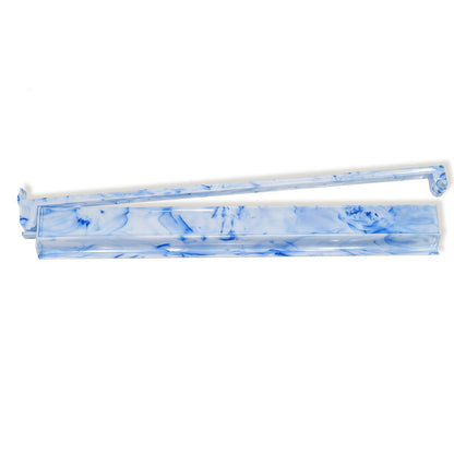 Mahjong Racks & Pushers – Premium Swirl PS Set 18.5" Celadon Blue