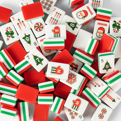 ModernMahjongset Christmas Mahjong Tiles – Santa, Gingerbread 10