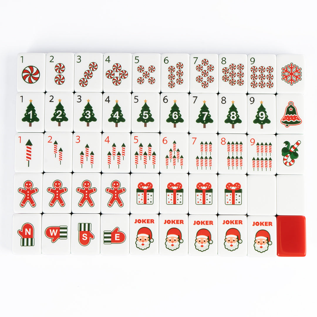 ModernMahjongset Christmas Mahjong Tiles – Santa, Gingerbread 5