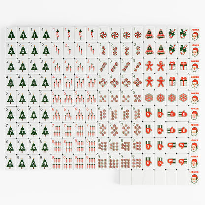 ModernMahjongset Christmas Mahjong Tiles – Santa, Gingerbread 8
