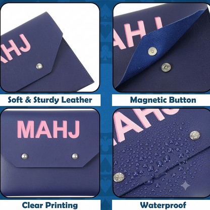 Modern Mahjong Set Card Bag Blue 2
