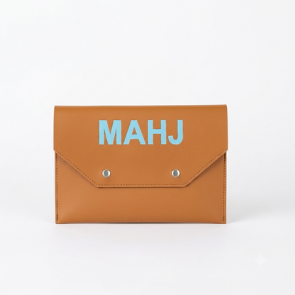 Modern Mahjong Set Card Bag Brown 2