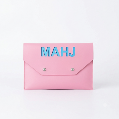 Modern Mahjong Set Card Bag Pink
