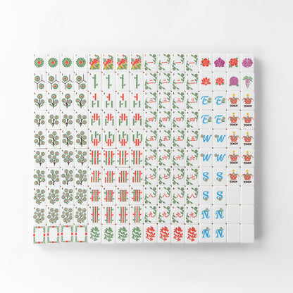 Modern Mahjong Set Daisy Pink Shell Mahjong Set 6