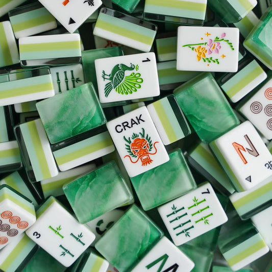Modern Mahjong Set Jade Tide Mahjong Set 1