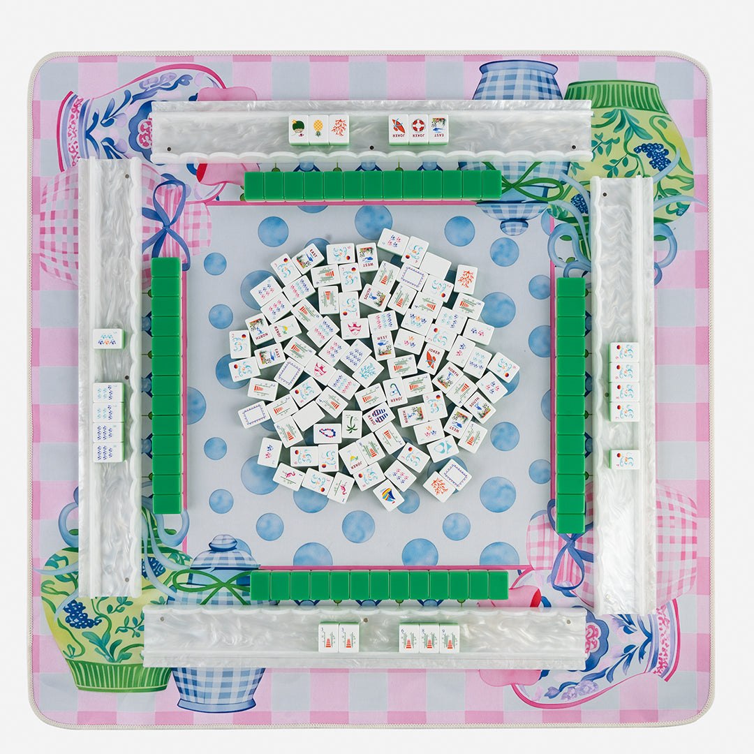 Modern Mahjong Set Minty Coast Mahjong Tiles Ocean Collection 5