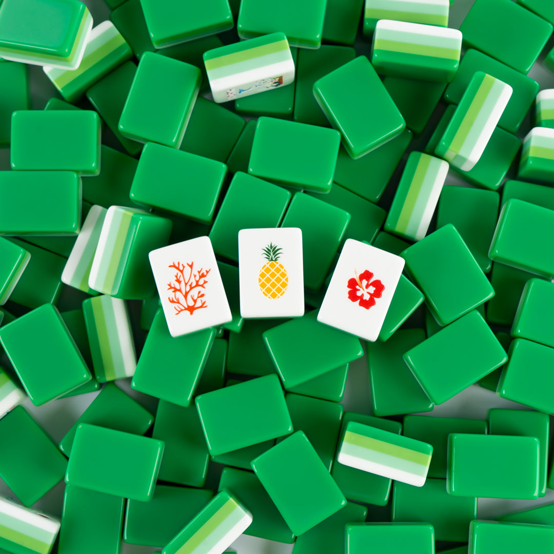 Modern Mahjong Set Minty Coast Mahjong Tiles Ocean Collection 6