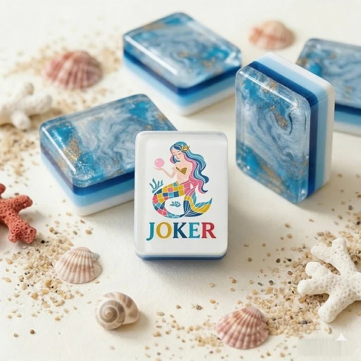 Modern Mahjong Set Ocean Muse Mahjong Tiles Ocean Collection 5