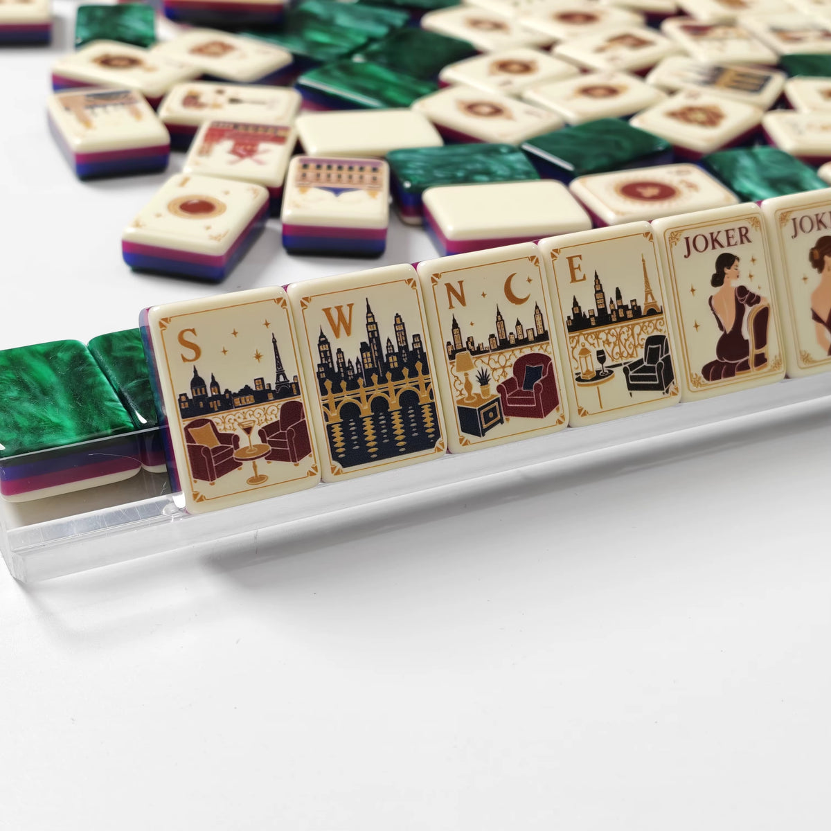 Parisian Mahjong Set – French-Inspired American Mahjong Tiles