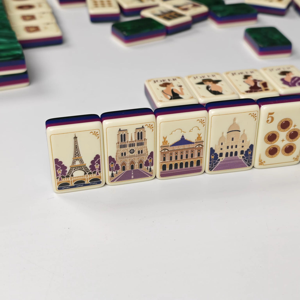 Parisian Mahjong Set – French-Inspired American Mahjong Tiles